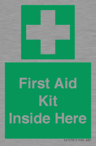 First Aid Kit Inside Here